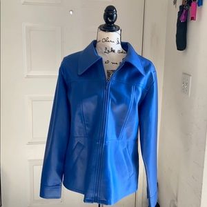 COPY - Blue polyurethane jacket vintage.